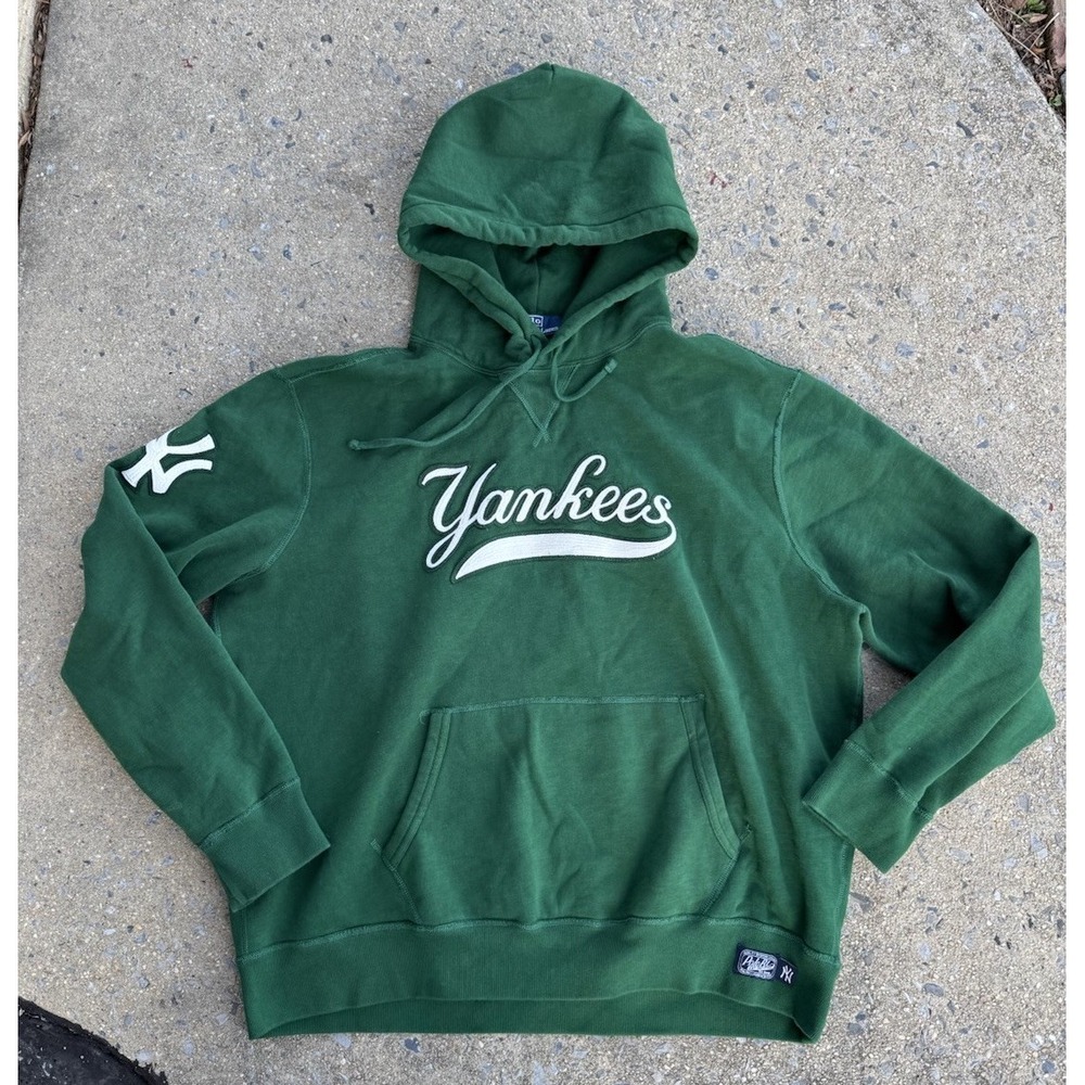 Polo Ralph Lauren New York Yankees Hoodie Mens XXL Green MLB Baseball Sweatshirt